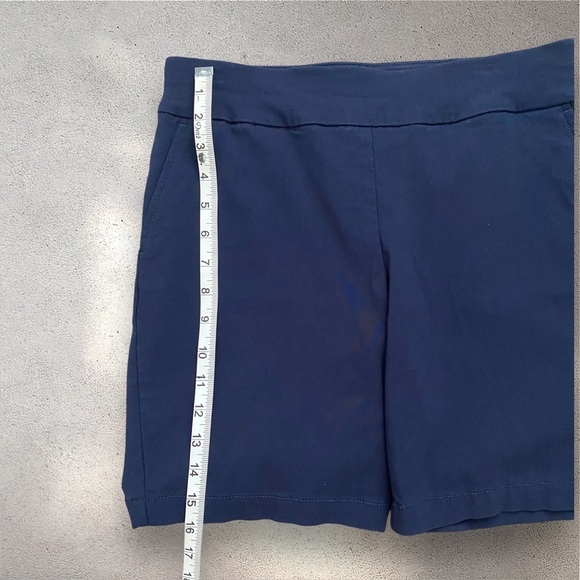Talbots Navy Stretch Twill Elastic Flat Waist Shorts – Size 6P (Petite) - Picture 6 of 7